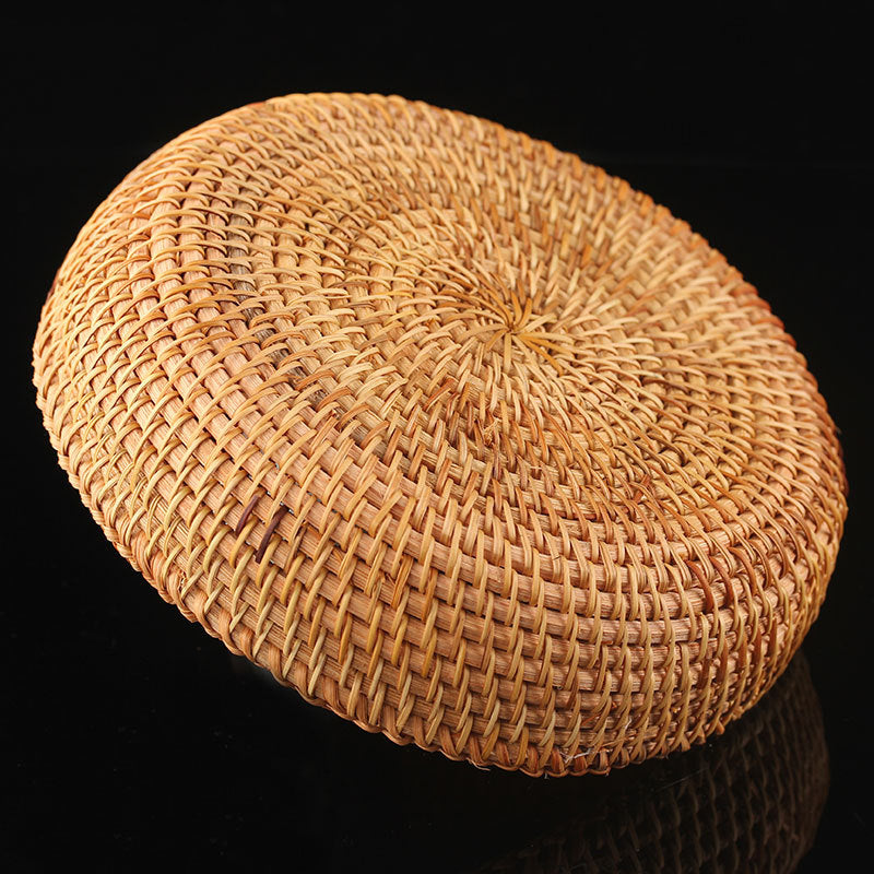 Woven Round Rattan Fruit Bowl Pastry Basket