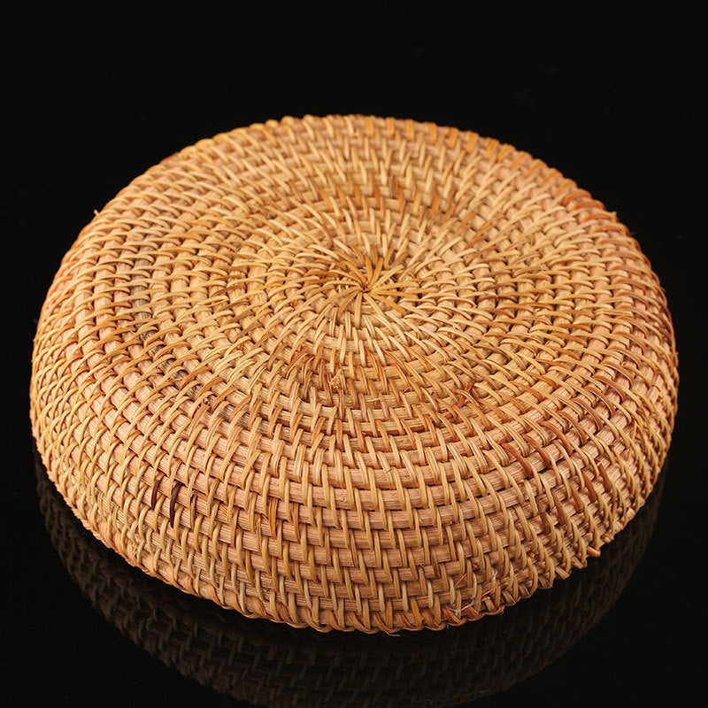 Woven Round Rattan Fruit Bowl Pastry Basket