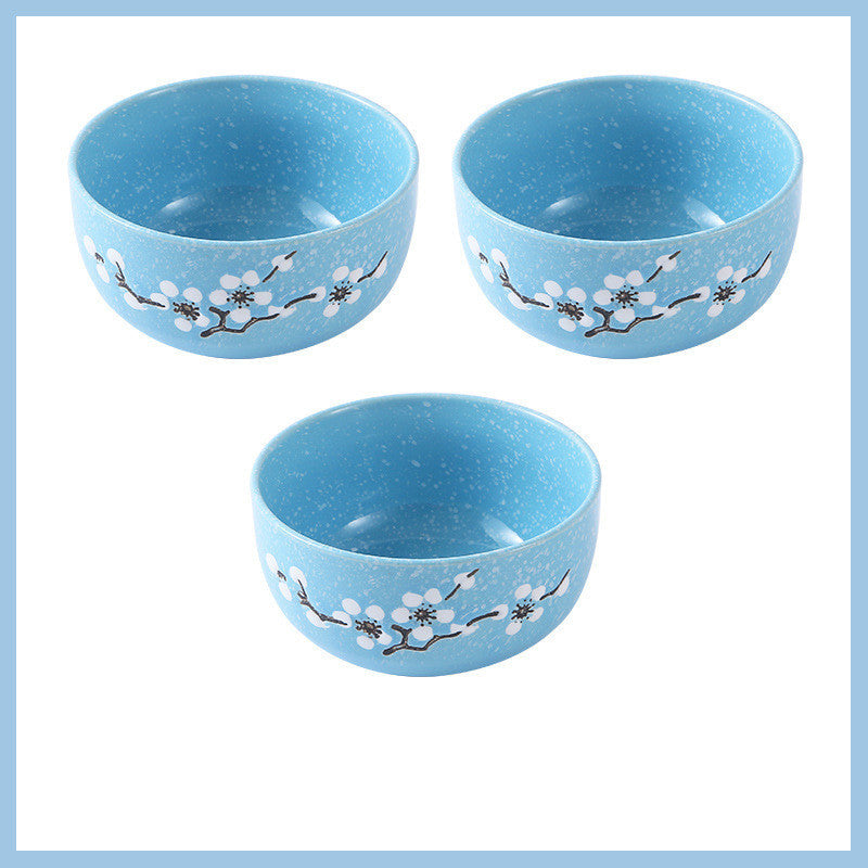 Tableware: Colorful Porcelain Plum Blossom Bowls