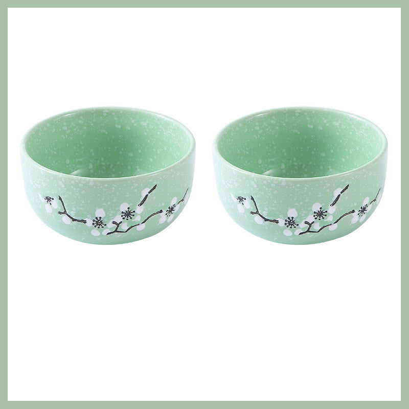 Tableware: Colorful Porcelain Plum Blossom Bowls