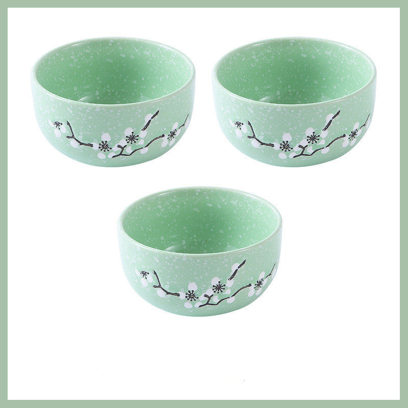 Tableware: Colorful Porcelain Plum Blossom Bowls