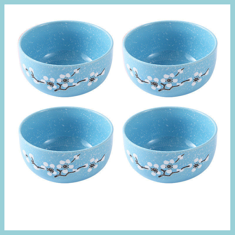 Tableware: Colorful Porcelain Plum Blossom Bowls