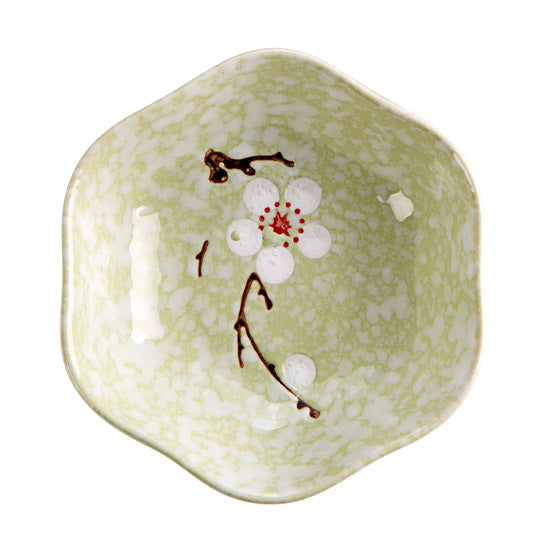 Japanese Ceramic Plum Blossom Sauce Dish