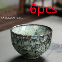 6PC-Kiln Fired Ceramic Espresso-Tea Cups