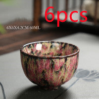 6PC-Kiln Fired Ceramic Espresso-Tea Cups