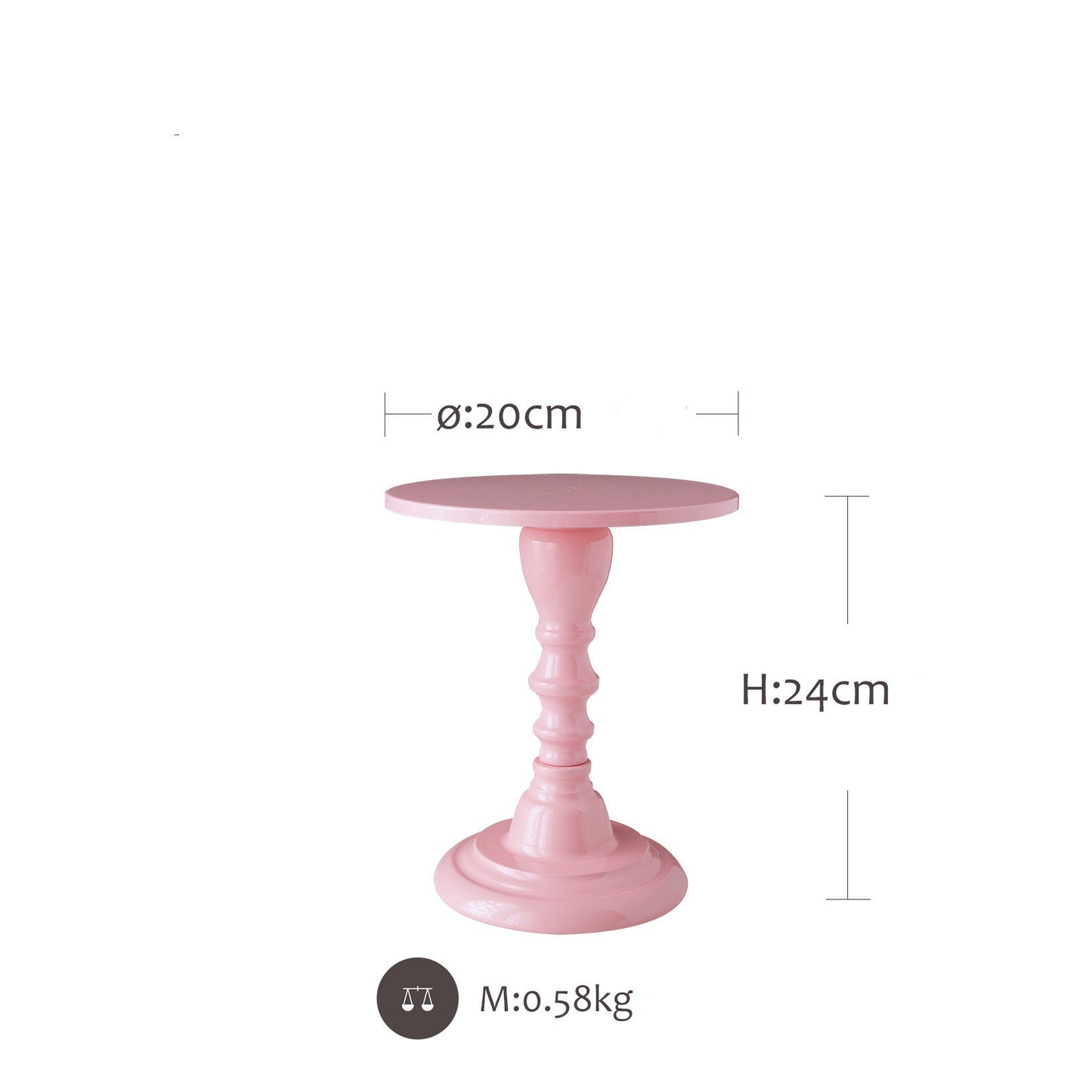 Pink Parisian Cake Stands Various Sizes