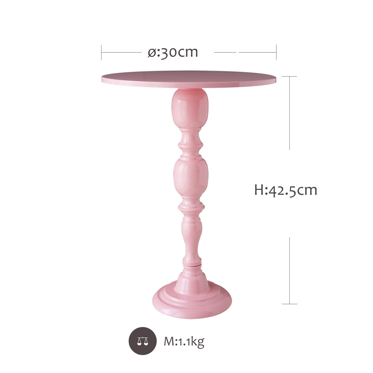 Pink Parisian Cake Stands Various Sizes