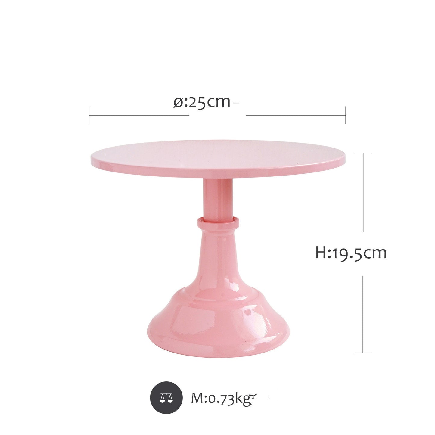 Pink Parisian Cake Stands Various Sizes