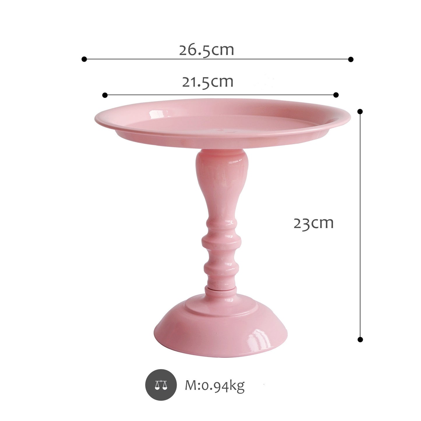 Pink Parisian Cake Stands Various Sizes