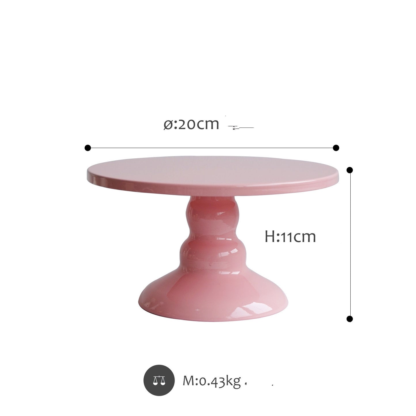 Pink Parisian Cake Stands Various Sizes