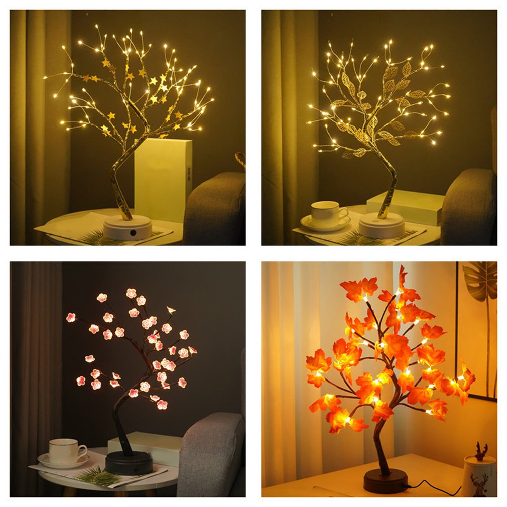 Fairy Light LED Maple Tree Table Lamp