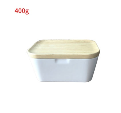 Ceramic Butter Box w Bamboo Lid