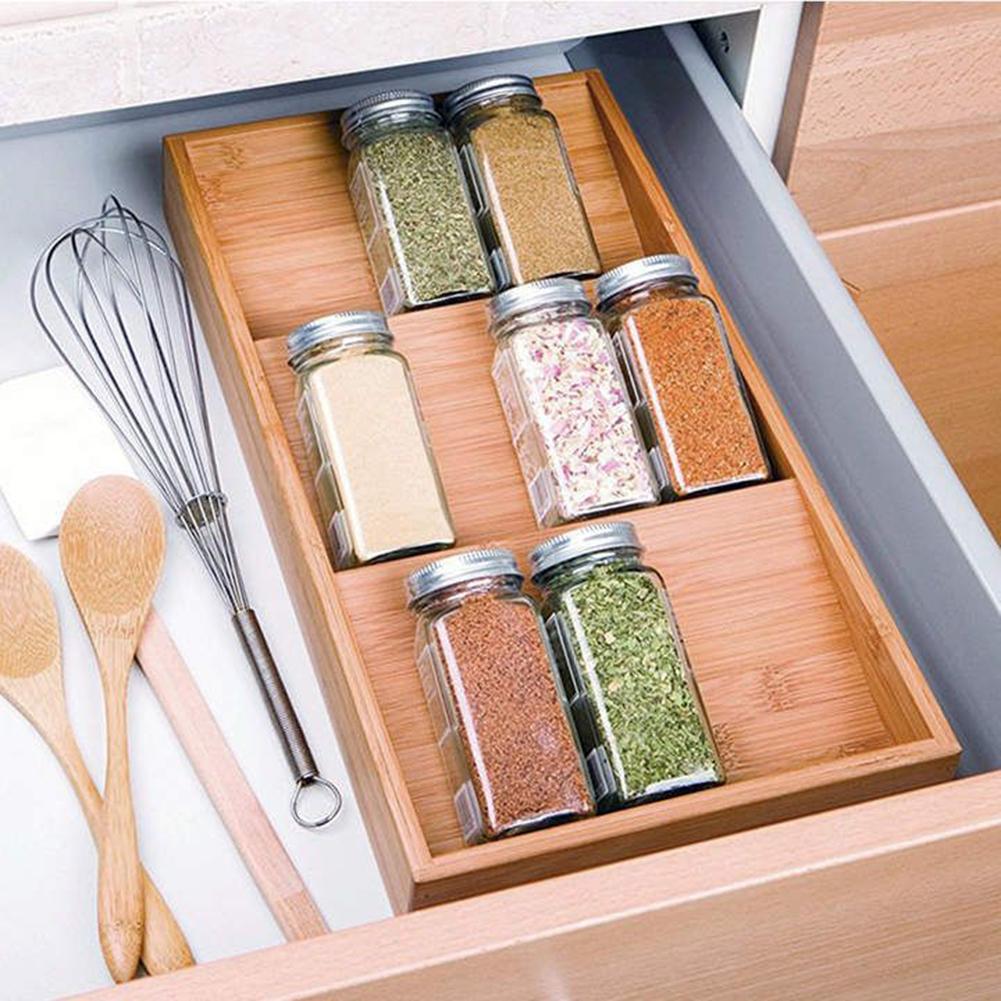 Wooden In Drawer Spice Rack