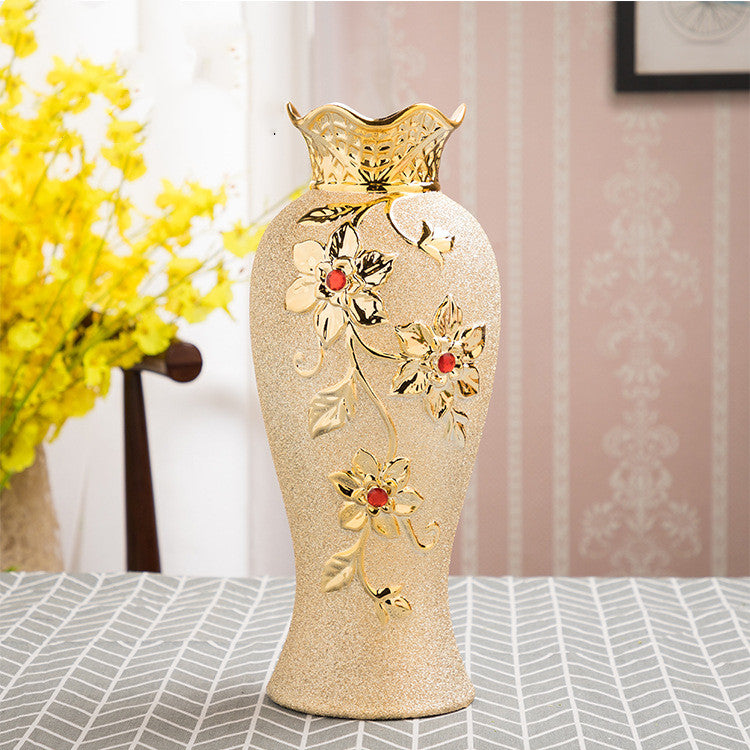 Vase -Ceramic Gilded Ceramic European