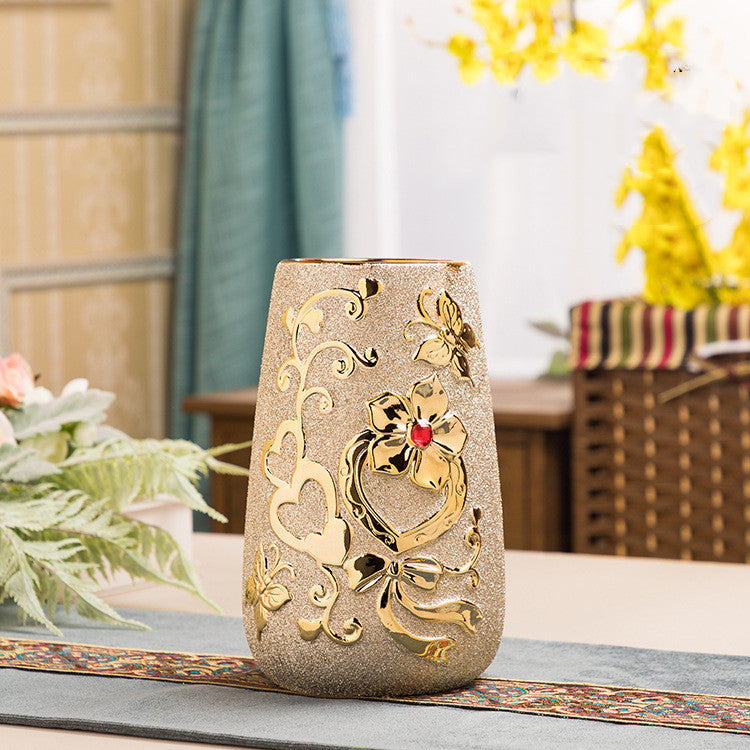 Vase -Ceramic Gilded Ceramic European