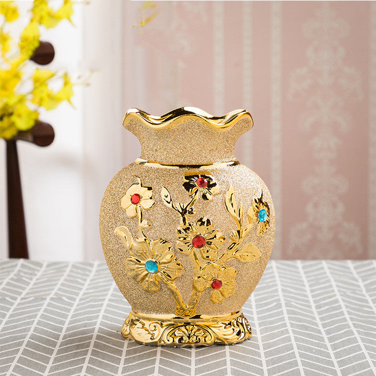 Vase -Ceramic Gilded Ceramic European
