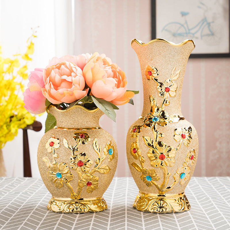 Vase -Ceramic Gilded Ceramic European