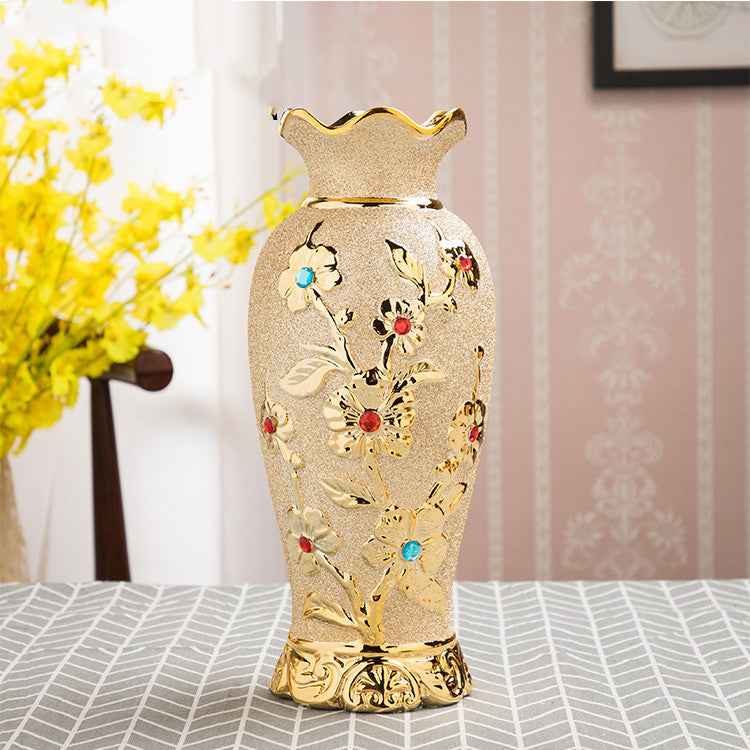 Vase -Ceramic Gilded Ceramic European
