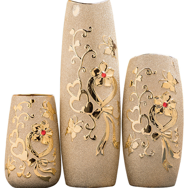 Vase -Ceramic Gilded Ceramic European
