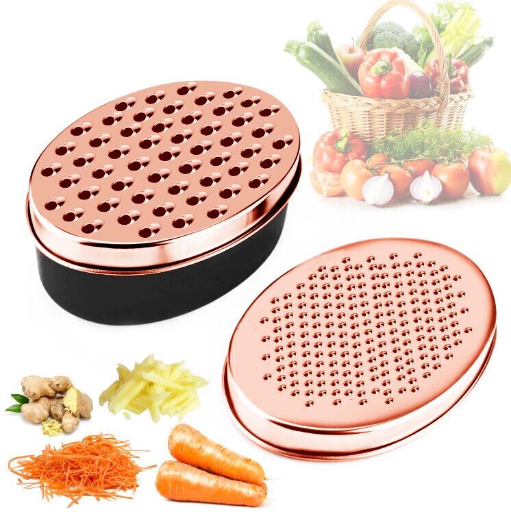 Kitchenware: Double-Sided Oval Box Cheese/Veggie Grater