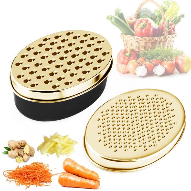 Kitchenware: Double-Sided Oval Box Cheese/Veggie Grater