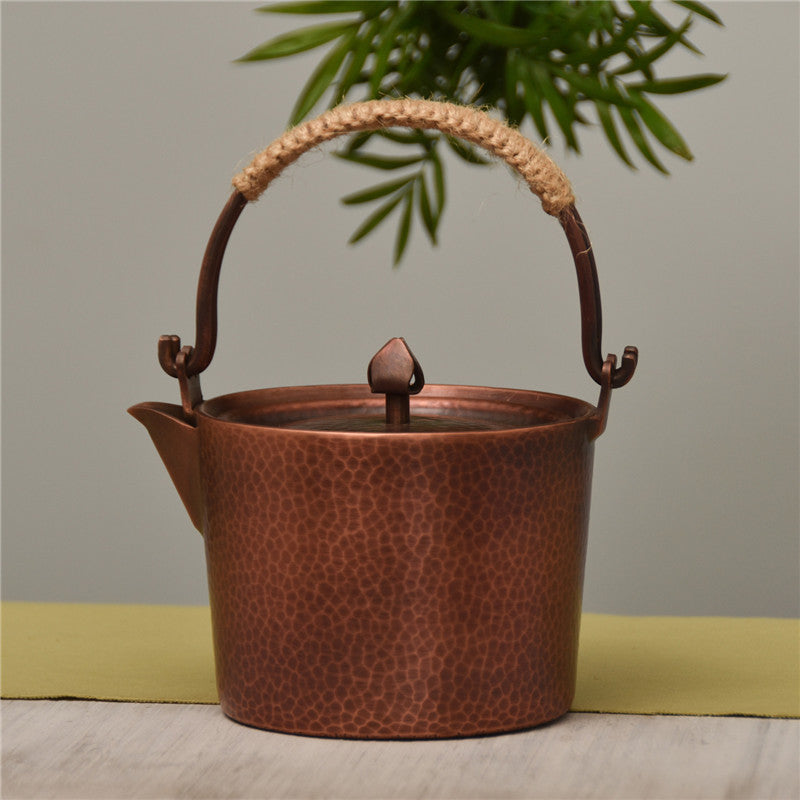 Hammered Copper Bucket Kettle