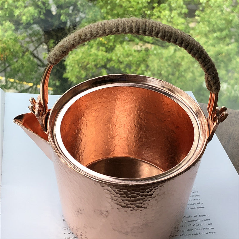 Hammered Copper Bucket Kettle