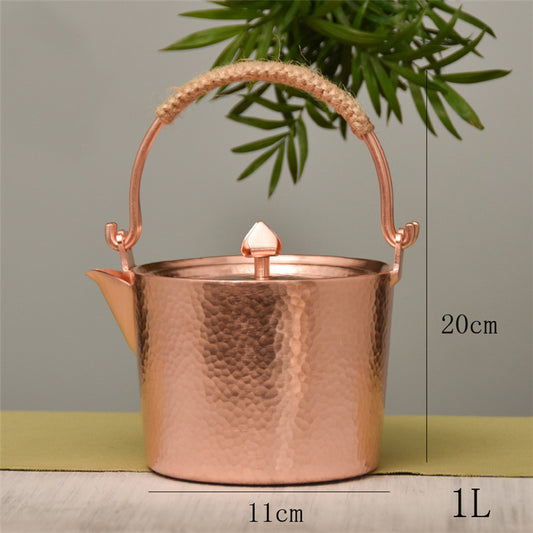 Hammered Copper Bucket Kettle