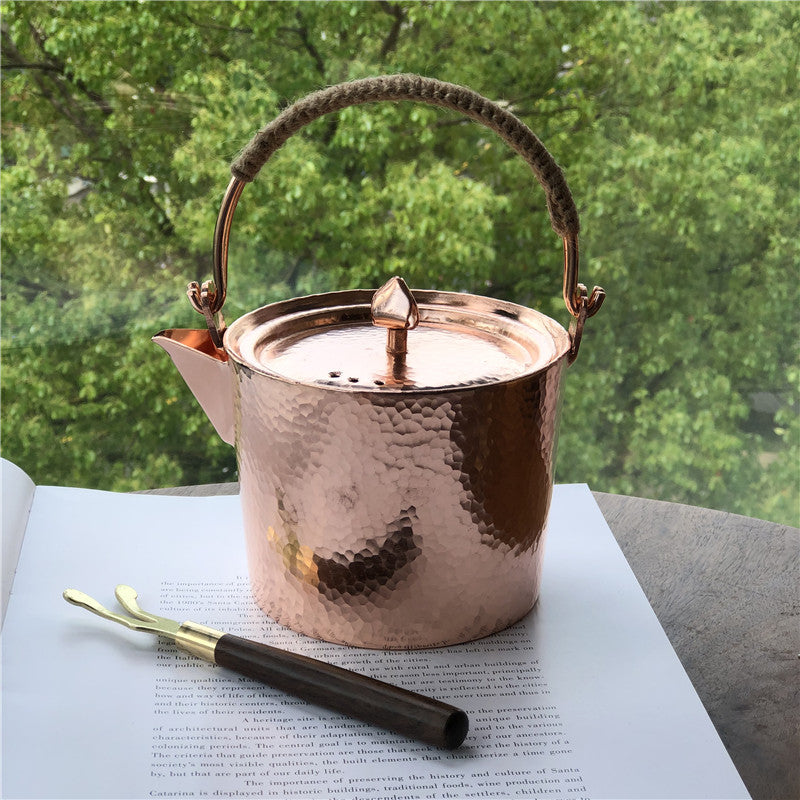 Hammered Copper Bucket Kettle