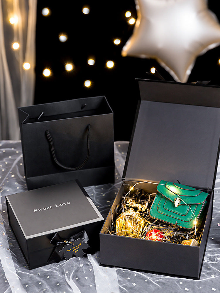 Black Clamshell Gift Box