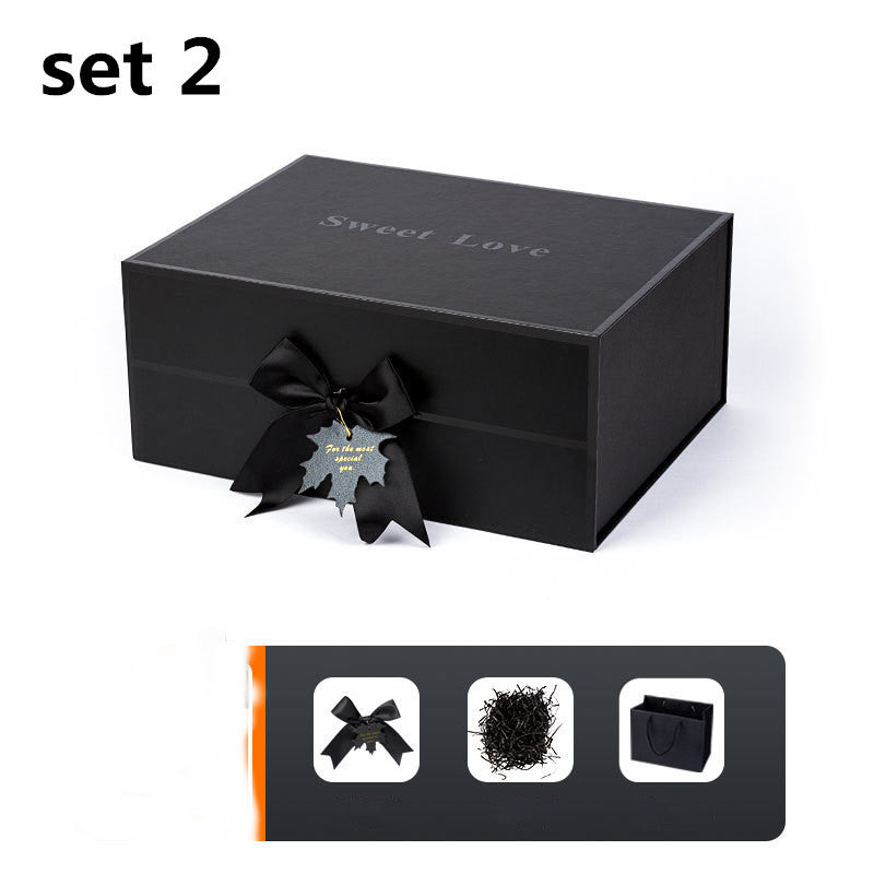 Black Clamshell Gift Box