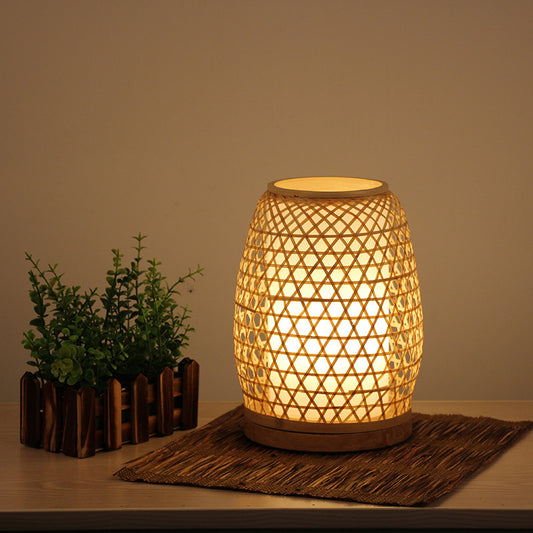 Bamboo Honeycomb Table Lamp