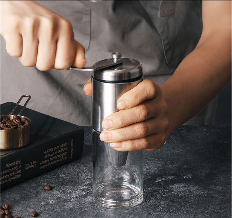 Manual Coffee Bean Grinder and Brewer