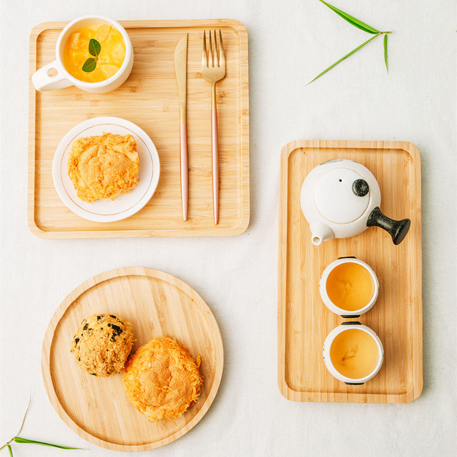 Japanese Style Bamboo Serving Tray