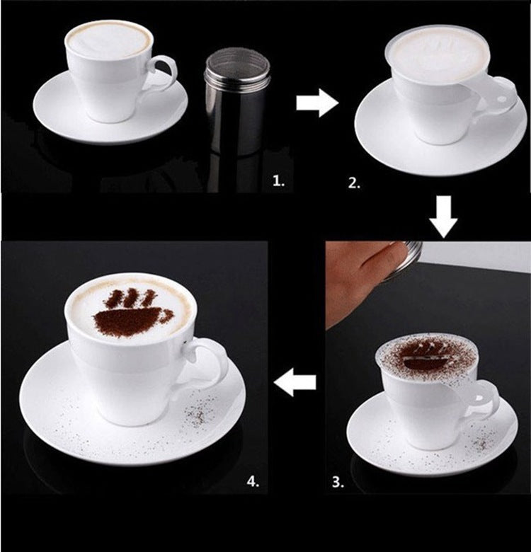 16PC Coffee-Lattée Art Templates