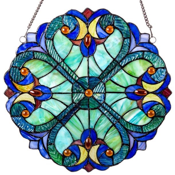 Kaleidoscope Stained Glass Suncatcher