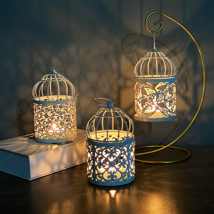 Suzannah's Kitchen Wrought Iron Birdcage Lantern Candle Holder