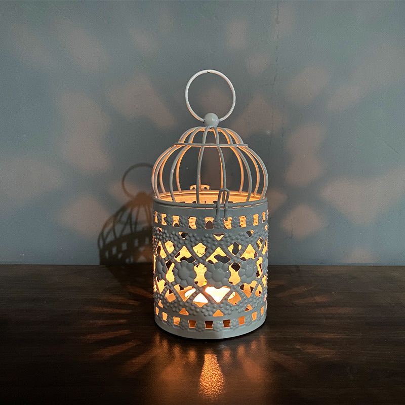 Suzannah's Kitchen Wrought Iron Birdcage Lantern Candle Holder