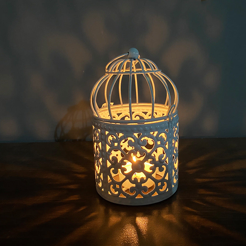 Suzannah's Kitchen Wrought Iron Birdcage Lantern Candle Holder
