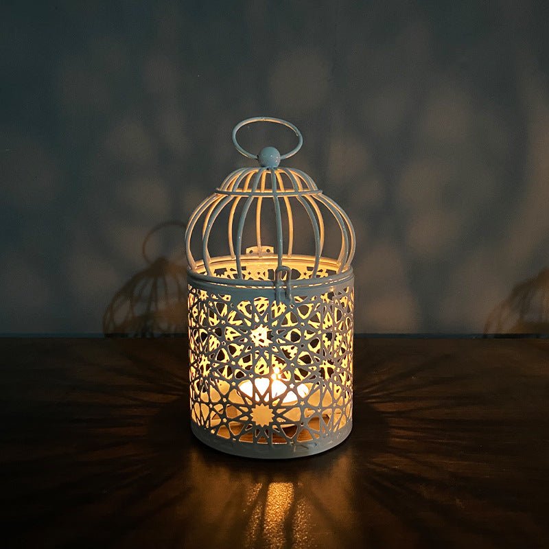 Suzannah's Kitchen Wrought Iron Birdcage Lantern Candle Holder