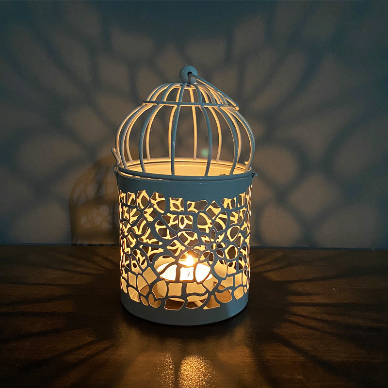 Suzannah's Kitchen Wrought Iron Birdcage Lantern Candle Holder