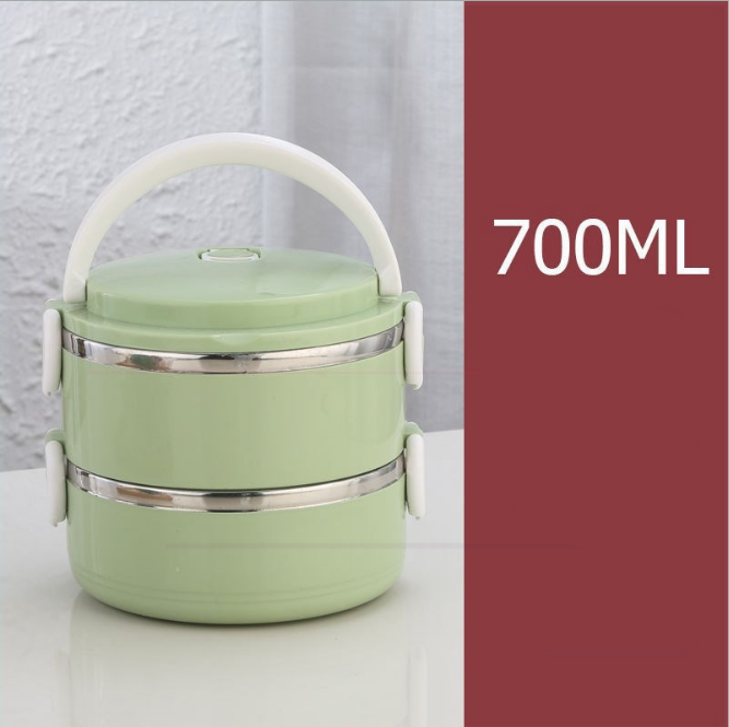 Stylish Stackable Enameled Stainless Steel Food Caddy