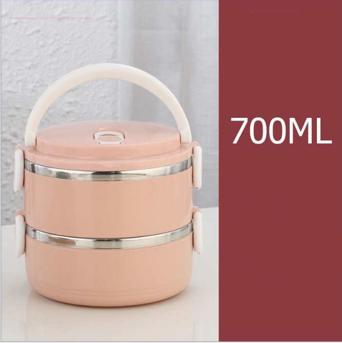 Stylish Stackable Enameled Stainless Steel Food Caddy