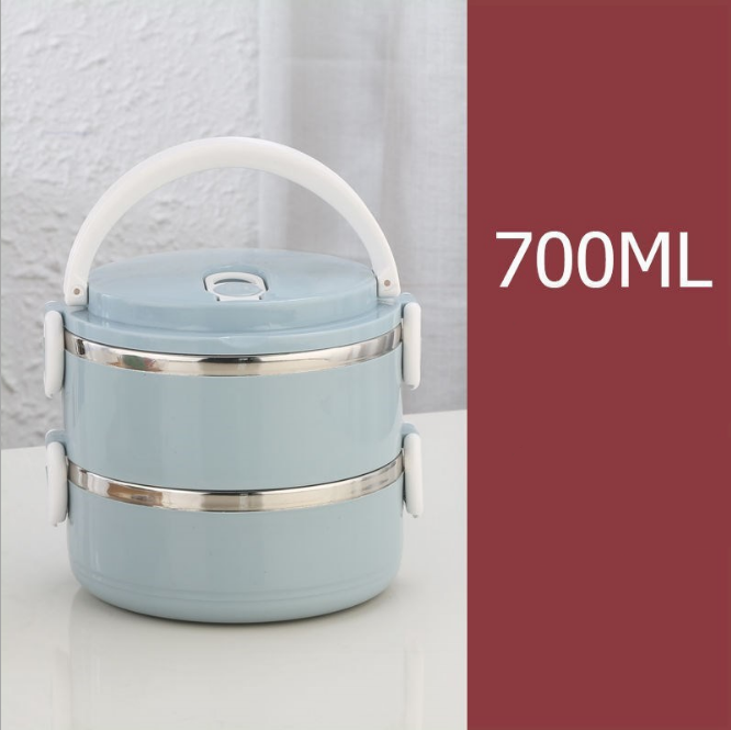 Stylish Stackable Enameled Stainless Steel Food Caddy