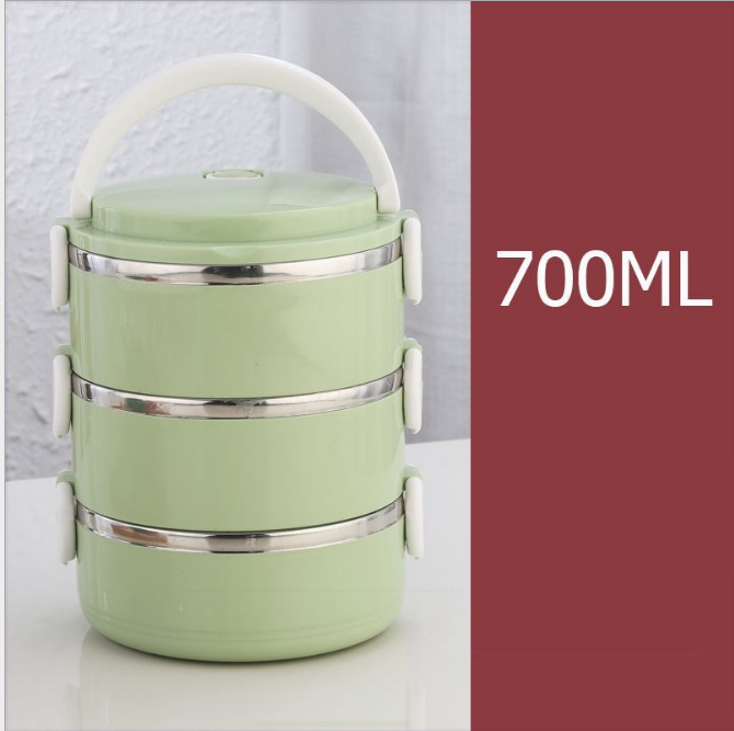 Stylish Stackable Enameled Stainless Steel Food Caddy