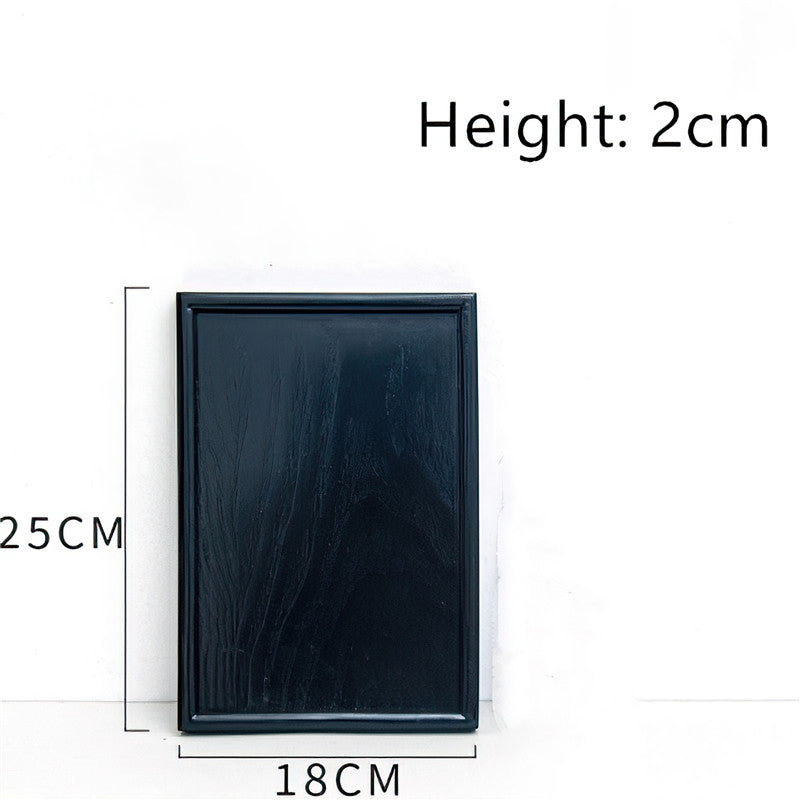Black Wooden Serving Trays