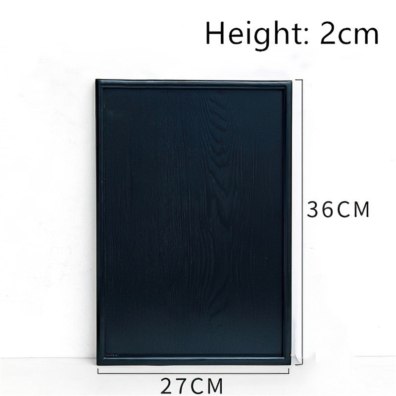 Black Wooden Serving Trays