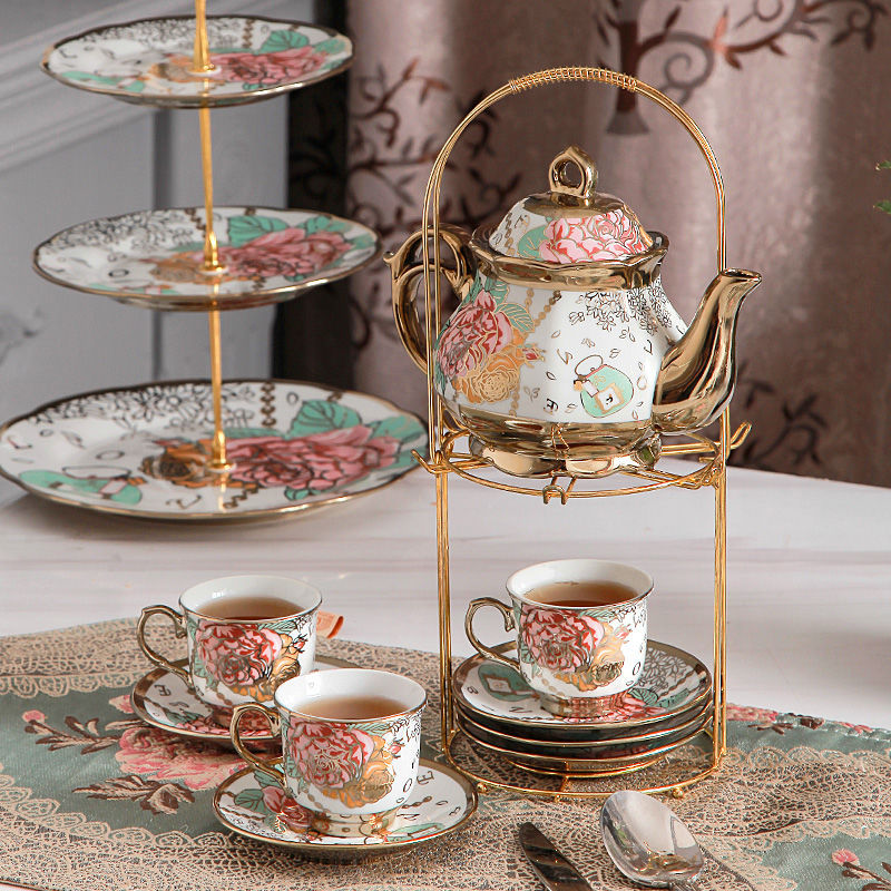 Afternoon Tea Set with Storage Rack