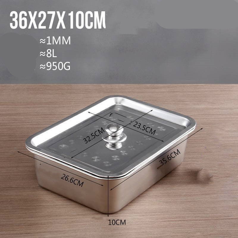 Stainless Steel Rectangular Deep Baking Pan