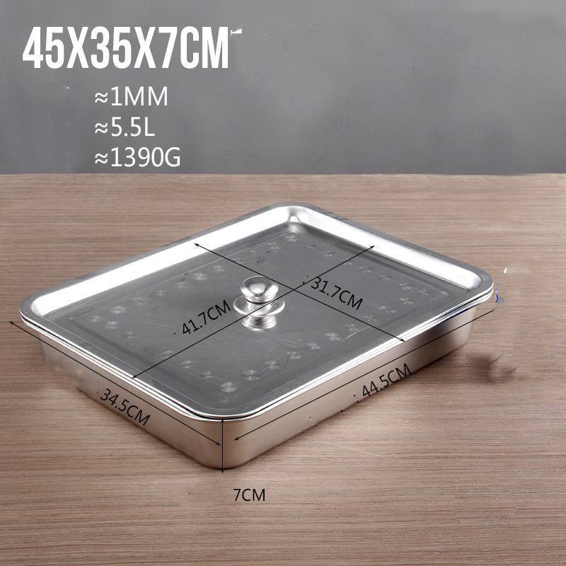 Stainless Steel Rectangular Deep Baking Pan